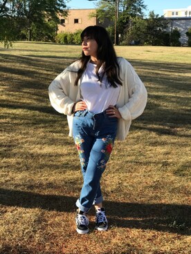 「asos（エイソス）のアイテム（その他アウター）」を使った、Kannetさん（レディース・155cm）の秋コーディネート