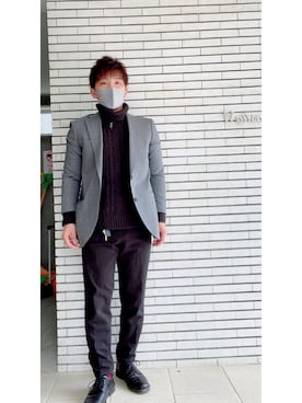 「L.H.P（エルエイチピー）のアイテム（ニット/セーター）」を使った、ぐっちさん（メンズ・165cm）の秋コーディネート
