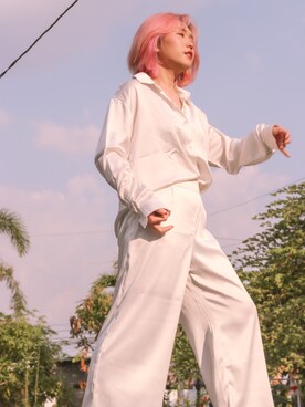 「widepants」｜VIELLAさん（レディース・153cm）の夏コーディネート