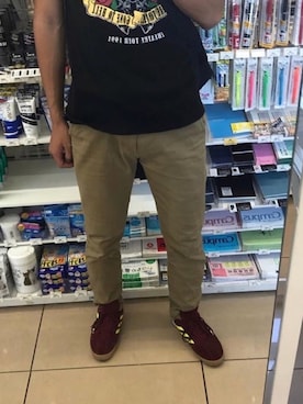 「Gosha Rubchinskiy（ゴーシャラブチンスキー）のアイテム（シューズ）」を使った、Zquadさん（メンズ・177cm）の秋コーディネート