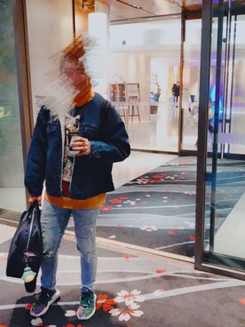 「NO NAME（ノーネーム）のアイテム（トップス）」を使った、けんさん（メンズ・178cm）の冬コーディネート