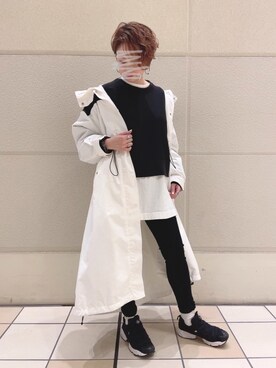 「JEANASIS（ジーナシス）のアイテム（マウンテンパーカー）」を使った、nonさん（レディース・157cm）の冬コーディネート