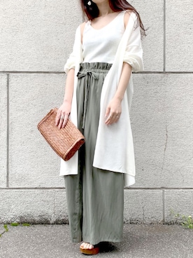 「ANEMONE（アネモネ）のアイテム」を使った、sykさん（レディース・163cm）の夏コーディネート