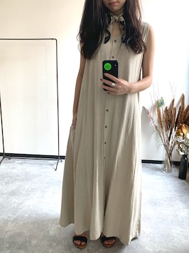 「アイテム（財布/小物、ベージュ系）」を使った、sykさん（レディース・163cm）の夏コーディネート