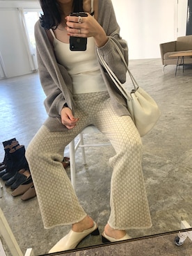 「アイテム（トップス、ブラウン系）」を使った、sykさん（レディース・163cm）の冬コーディネート