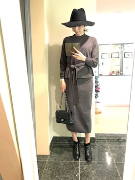 LISAさん（レディース・171cm）の秋コーディネート