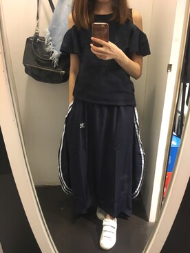 「blue and white」｜FFさん（レディース・158cm）の秋コーディネート