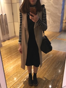 「GIVENCHY」｜「アイテム（その他アウター）」を使った、FFさん（レディース・158cm）の冬コーディネート