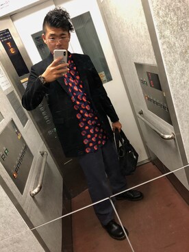 「REBERTAS（リベルタス）のアイテム」を使った、どぅーさん（メンズ・180cm）の秋コーディネート