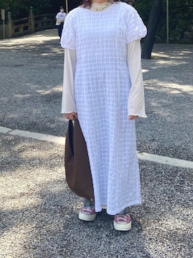 「チャックテイラー」｜「アイテム（ワンピース/ドレス）」を使った、nnk_iamさん（レディース・149cm）の春コーディネート