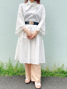 「Casselini（キャセリーニ）のアイテム（スリッポン）」を使った、nnk_iamさん（レディース・149cm）の春コーディネート