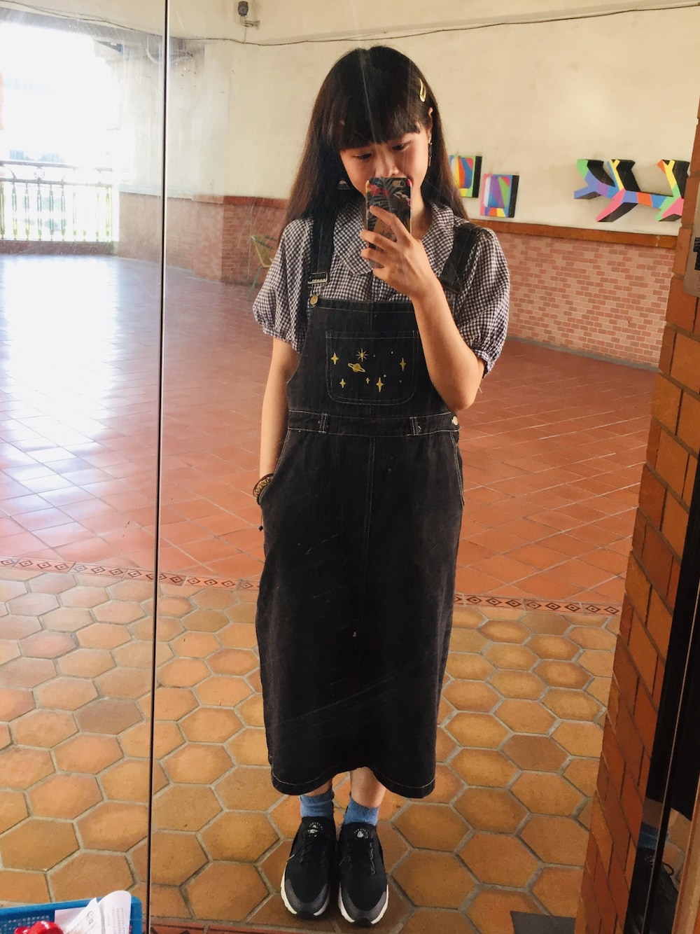 「daily look」｜「NIKEのアイテム（シューズ、ブラック系）」を使った、囧囧さん（レディース・160cm）の秋コーディネートの1枚目の写真