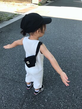 「Lee（リー）のアイテム（帽子）」を使った、RiRin..❤︎さん（キッズ・90cm）の夏コーディネート