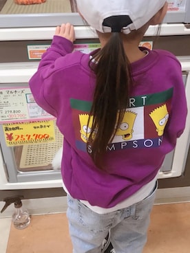 「Right-on（ライトオン）のアイテム（スウェット）」を使った、RiRin..❤︎さん（キッズ・100cm）の冬コーディネート