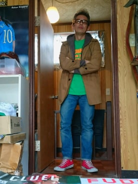 「アイテム（福袋/福箱、ブラック系）」を使った、たかぶんごさん（メンズ・171cm）の冬コーディネート