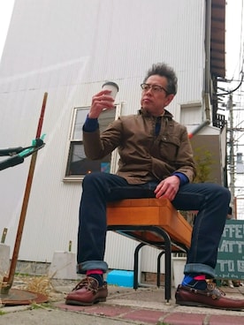 「Steven Alan（スティーブンアラン）のアイテム（その他アウター）」を使った、たかぶんごさん（メンズ・171cm）の冬コーディネート