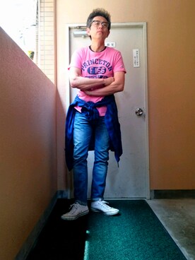 「WEAR昭和部」｜「アイテム（その他アウター）」を使った、たかぶんごさん（メンズ・171cm）の春コーディネート