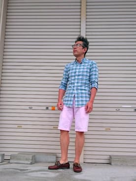 「アイテム（ラッピングキット、グリーン系）」を使った、たかぶんごさん（メンズ・171cm）の夏コーディネート