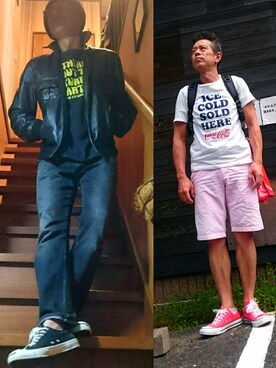 「アイテム（福袋/福箱、ブラック系）」を使った、たかぶんごさん（メンズ・171cm）の夏コーディネート