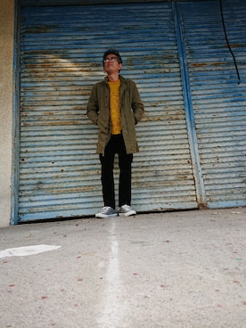 「アイテム（福袋/福箱、ブラック系）」を使った、たかぶんごさん（メンズ・171cm）の秋コーディネート