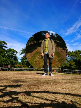 「アイテム（福袋/福箱、シルバー系）」を使った、たかぶんごさん（メンズ・171cm）の秋コーディネート