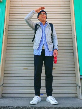 「アイテム（福袋/福箱、ブラック系）」を使った、たかぶんごさん（メンズ・171cm）の秋コーディネート