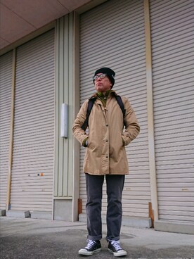 「アイテム（福袋/福箱、ブラック系）」を使った、たかぶんごさん（メンズ・171cm）の冬コーディネート