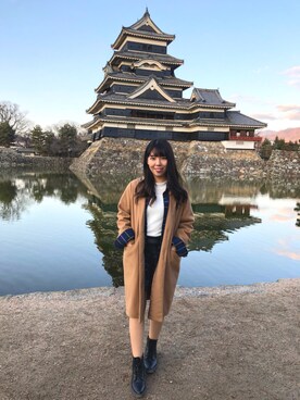 「RETRO GIRL（レトロガール）のアイテム（チェスターコート）」を使った、SHUさん（レディース・153cm）の夏コーディネート
