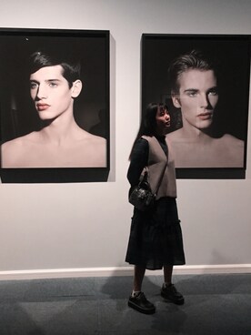 「陈像·蜕变のアイテム（その他、ブラック系）」を使った、_鱼涩涩し_さん（レディース・160cm）の秋コーディネート