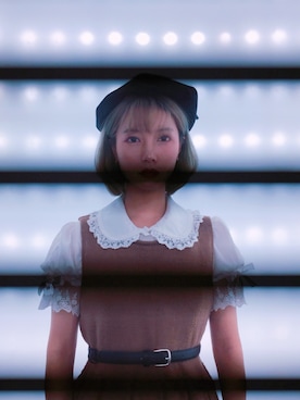 「MSLANのアイテム（キャップ、ブラック系）」を使った、_鱼涩涩し_さん（レディース・160cm）の秋コーディネート