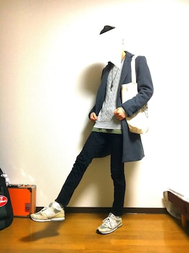 「BLISS POINT（ブリスポイント）のアイテム（ジャケット/アウター）」を使った、Naokunさん（メンズ・178cm）の冬コーディネート