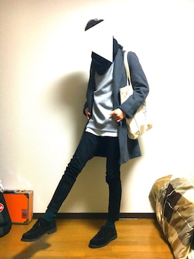 「BLISS POINT（ブリスポイント）のアイテム（ジャケット/アウター）」を使った、Naokunさん（メンズ・178cm）の冬コーディネート