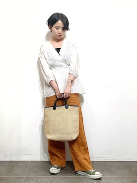 「marco masi（マルコマージ）のアイテム」を使った、なな‎‪𓍯 ‬さん（レディース・155cm）の夏コーディネート