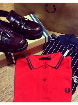 「FRED PERRY（フレッドペリー）のアイテム（ブルゾン）」を使った、Natsukoさん（レディース・162cm）の冬コーディネート