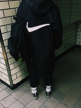 「NEWBALANCE」｜「アイテム（その他雑貨）」を使った、mushr000000mさん（レディース・168cm）の冬コーディネート