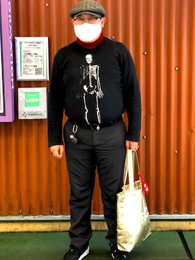 「Alexander McQueen（アレキサンダーマックイーン）のアイテム（帽子）」を使った、まさみんさん（メンズ・166cm）の春コーディネート