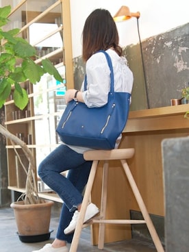 「PASSE-DIX（パスディス）のアイテム」を使った、SHICATA STAFFさん（レディース・158cm）の春コーディネート