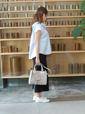 「PASSE-DIX（パスディス）のアイテム」を使った、SHICATA STAFFさん（レディース・157cm）の春コーディネート