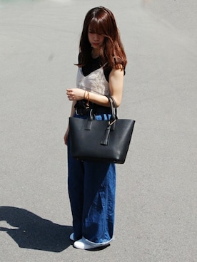 「PASSE-DIX（パスディス）のアイテム」を使った、SHICATA STAFFさん（レディース・164cm）の春コーディネート