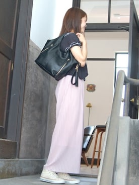 「PASSE-DIX（パスディス）のアイテム」を使った、SHICATA STAFFさん（レディース・164cm）の春コーディネート