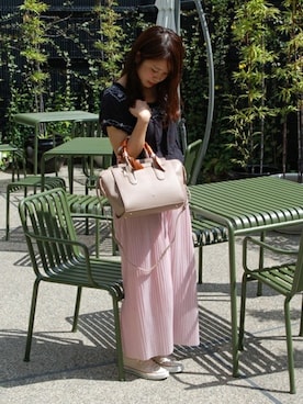 「PASSE-DIX（パスディス）のアイテム」を使った、SHICATA STAFFさん（レディース・164cm）の春コーディネート