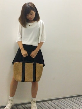 「PASSE-DIX（パスディス）のアイテム」を使った、SHICATA STAFFさん（レディース・151cm）の夏コーディネート