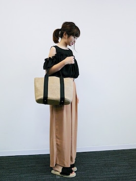 「PASSE-DIX（パスディス）のアイテム」を使った、SHICATA STAFFさん（レディース・151cm）の夏コーディネート
