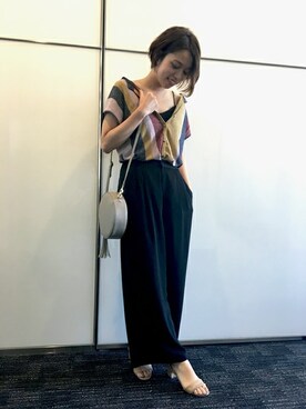 「カジュアルバッグ」｜SHICATA STAFFさん（レディース・160cm）の夏コーディネート
