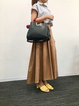 「PASSE-DIX（パスディス）のアイテム」を使った、SHICATA STAFFさん（レディース・151cm）の夏コーディネート