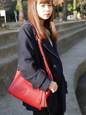 「PASSE-DIX（パスディス）のアイテム」を使った、SHICATA STAFFさん（レディース・151cm）の冬コーディネート