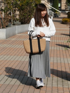 「PASSE-DIX（パスディス）のアイテム」を使った、SHICATA STAFFさん（レディース・151cm）の春コーディネート