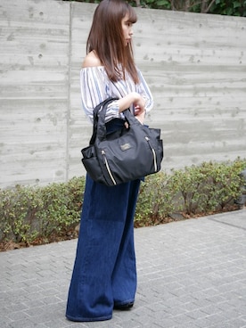 「PASSE-DIX（パスディス）のアイテム」を使った、SHICATA STAFFさん（レディース・151cm）の春コーディネート