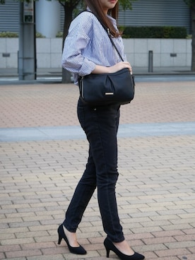 「PASSE-DIX（パスディス）のアイテム」を使った、SHICATA STAFFさん（レディース・153cm）の冬コーディネート