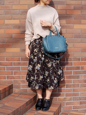 「PASSE-DIX（パスディス）のアイテム」を使った、SHICATA STAFFさん（レディース・160cm）の冬コーディネート